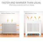 HOMCOM, masca pentru radiator, 78x19x81cm, alb fotografia produsului View 5 S