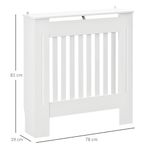HOMCOM, masca pentru radiator, 78x19x81cm, alb fotografia produsului View 2 S