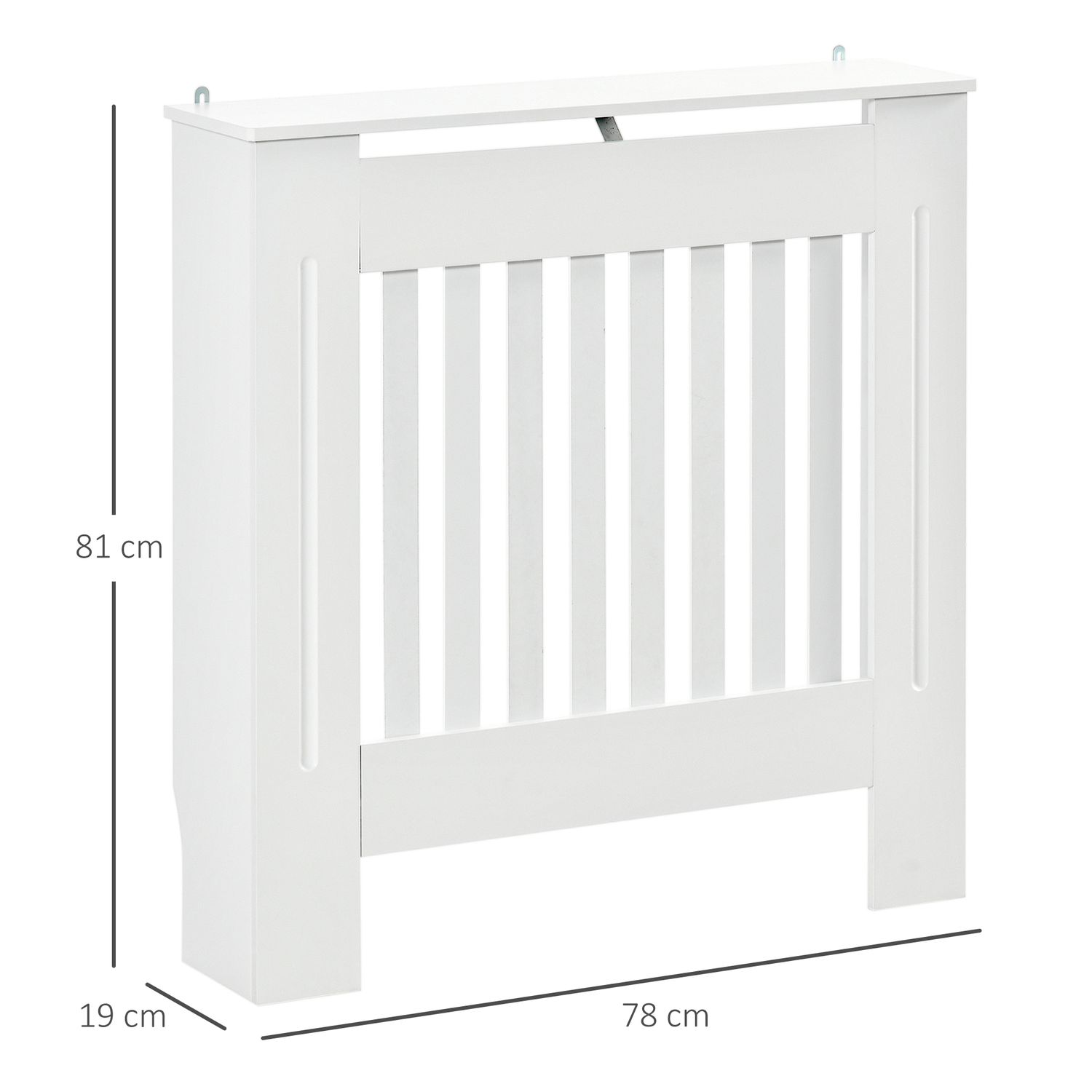 HOMCOM, masca pentru radiator, 78x19x81cm, alb fotografia produsului View 2 L