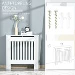 HOMCOM, masca pentru radiator, 78x19x81cm, alb fotografia produsului View 8 S
