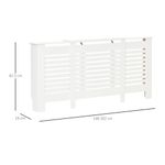 HOMCOM Masca pentru Calorifer Latime Reglabila si Raft din MDF si Lemn fotografia produsului View 2 S