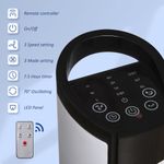 HOMCOM Ventilator tip Coloana cu Telecomanda Oscilatie 3 Functii 3 Viteze fotografia produsului View 3 S