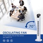 HOMCOM Ventilator tip Coloana cu Telecomanda Oscilatie 3 Functii 3 Viteze fotografia produsului View 4 S