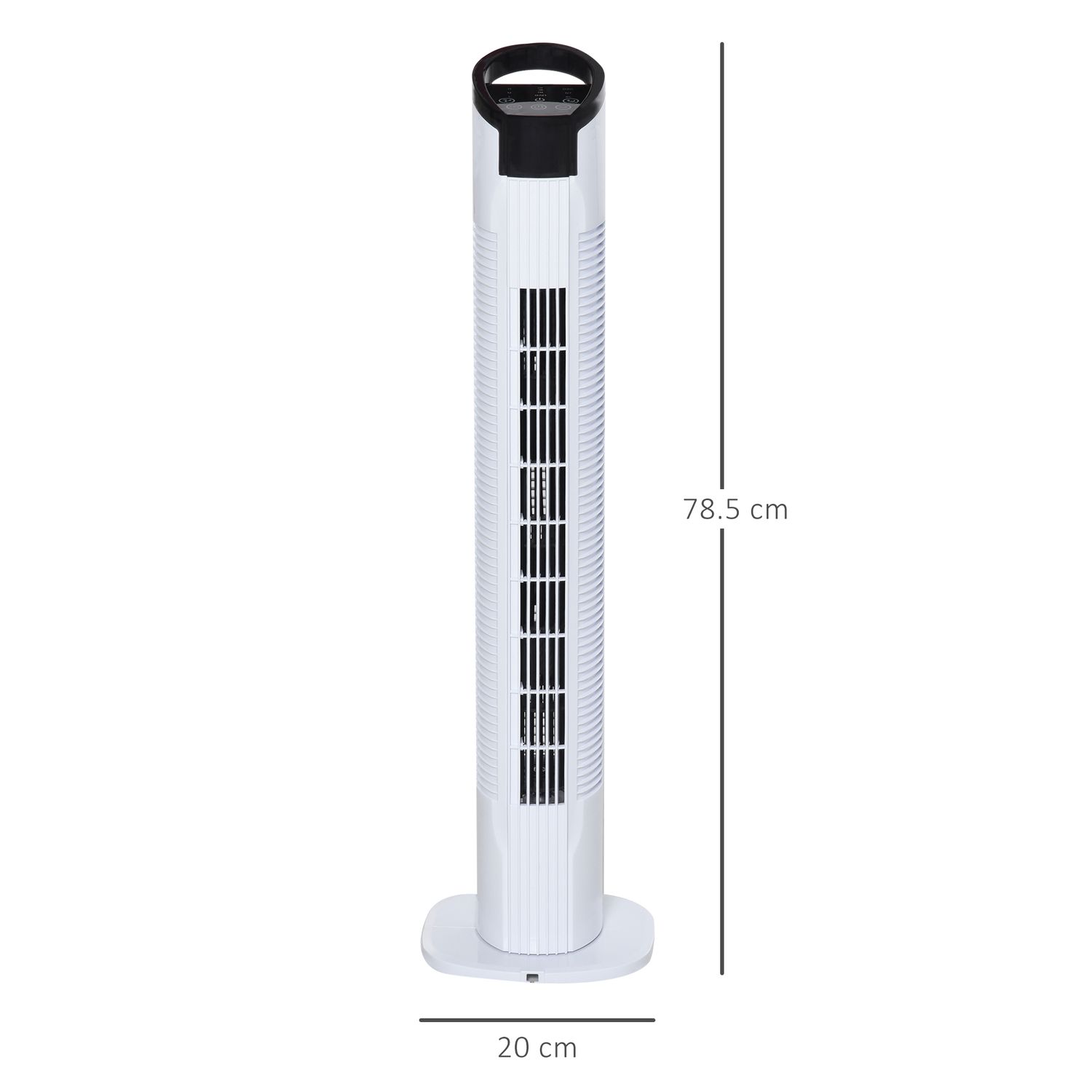 HOMCOM Ventilator tip Coloana cu Telecomanda Oscilatie 3 Functii 3 Viteze fotografia produsului View 2 L
