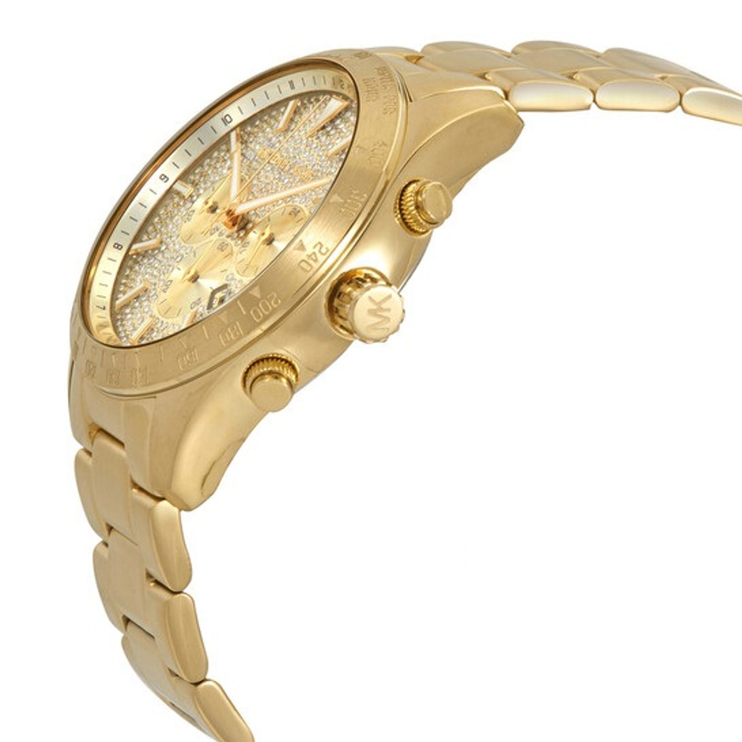 Ceas Barbati, Michael Kors, Oversized Layton Pav&eacute; Auriu MK8873 fotografia produsului View 3 L