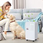 HomCom dezumidificator portabil de 16L, alb fotografia produsului