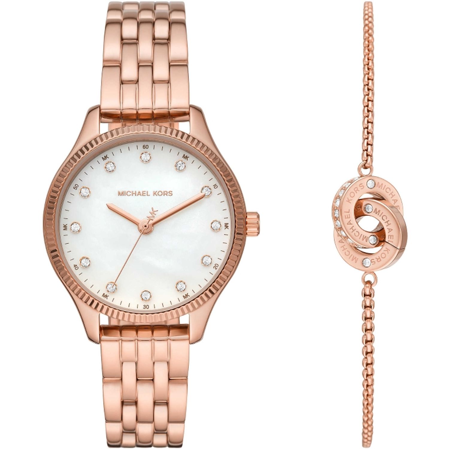 Ceas Dama, MICHAEL KORS, Lexington Set Ceas si Bratara MK1025 fotografia produsului