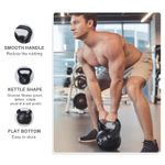 Homcom Kettlebell 10 kg, 25x19x28 cm, negru fotografia produsului