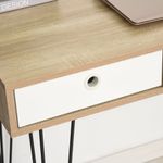HomCom birou design nordic, 3 sertare, 110x50x77,5cm fotografia produsului View 5 S