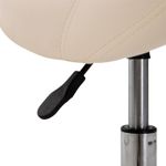 HomCom scaun pentru salon, tip sa 52&times;53&times;49-61cm, crem fotografia produsului View 5 S
