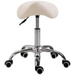 HomCom scaun pentru salon, tip sa 52&times;53&times;49-61cm, crem fotografia produsului View 2 S