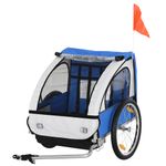 HomCom remorca biciclete pentru copii, 2 locuri, 126x78x79cm fotografia produsului View 4 S