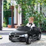 HomCom BMW masina electrica 6V cu telecomanda, neagra fotografia produsului