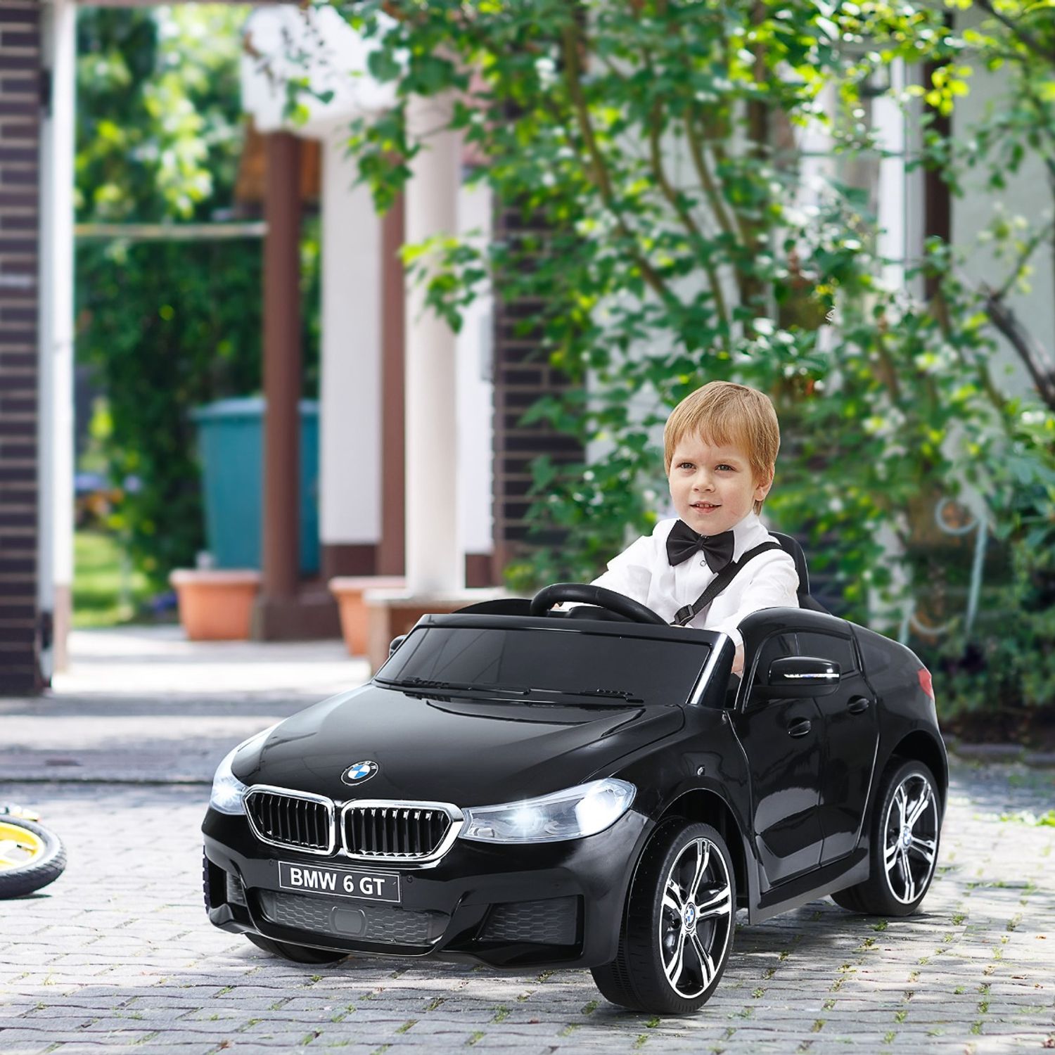 HomCom BMW masina electrica 6V cu telecomanda, neagra fotografia produsului