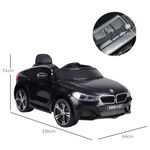 HomCom BMW masina electrica 6V cu telecomanda, neagra fotografia produsului View 2 S