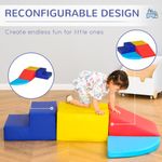 HOMCOM Set Constructii Moi de 4 Piese pentru Copii de 1-3 Ani, Multicolor fotografia produsului View 5 S