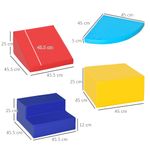 HOMCOM Set Constructii Moi de 4 Piese pentru Copii de 1-3 Ani, Multicolor fotografia produsului View 2 S