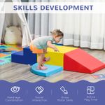 HOMCOM Set Constructii Moi de 4 Piese pentru Copii de 1-3 Ani, Multicolor fotografia produsului View 8 S