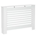 HomCom masca radiator, sipci MDF, 12x19x81cm, alb fotografia produsului