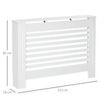 HomCom masca radiator, sipci MDF, 12x19x81cm, alb fotografia produsului View 2 S