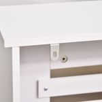 HomCom masca radiator, sipci MDF, 12x19x81cm, alb fotografia produsului View 8 S