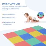 HomCom covor puzzle, 16 bucati 63.5x63.5x2cm, multicolor fotografia produsului View 6 S