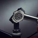 Ceas Barbati, D1 MILANO, SILVER SKELETON RUBBER AUTOMATIC D1-SKRJ01 fotografia produsului View 3 S