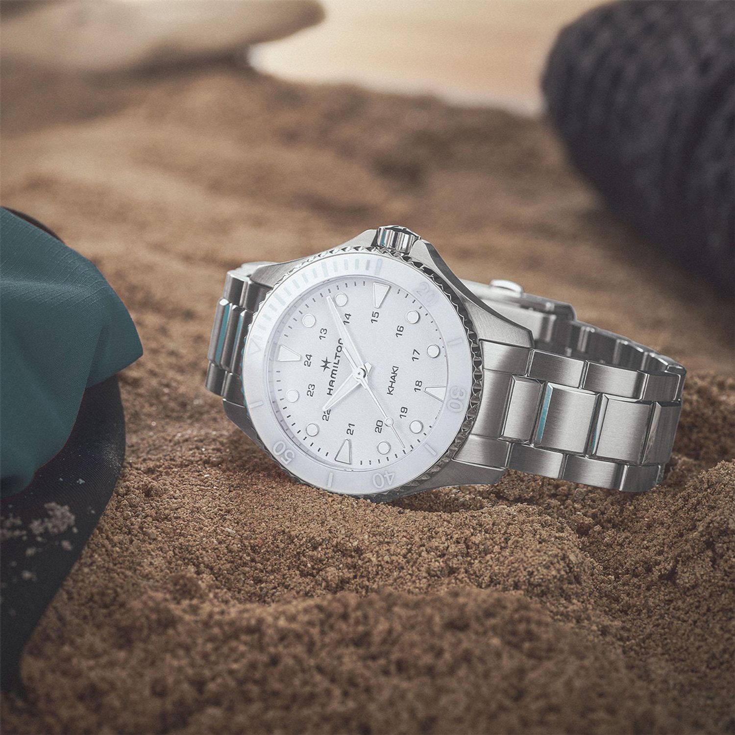 Ceas Dama, HAMILTON, KHAKI NAVY H82221110 fotografia produsului View 3 L