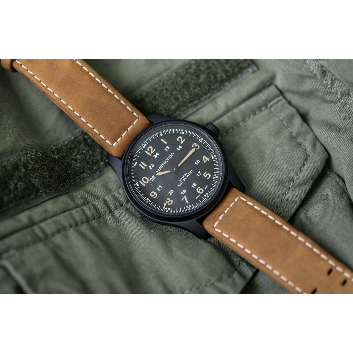 Ceas Barbati, Hamilton, Khaki Field H70665533 fotografia produsului View 10 L