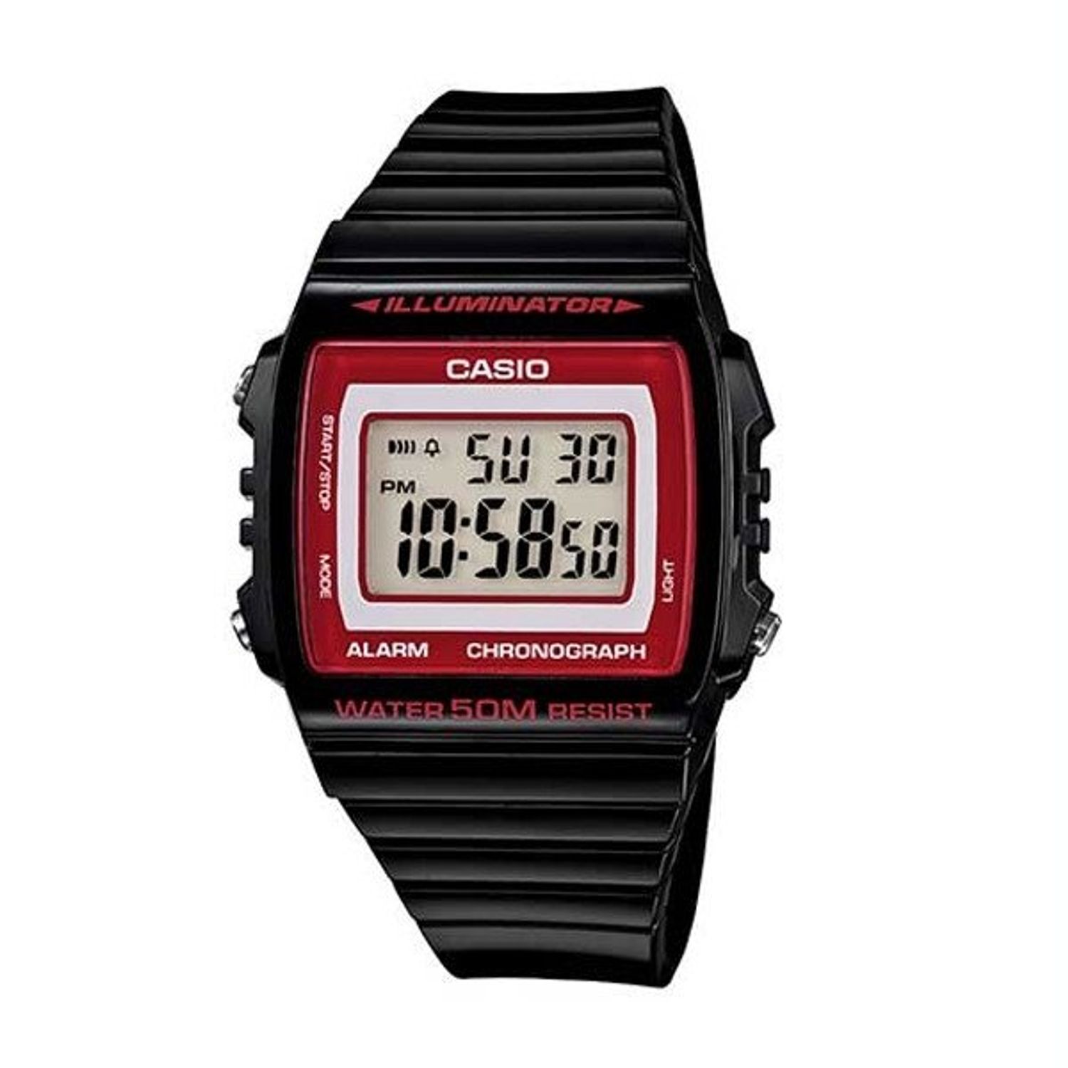 Ceas CASIO ILLUMINATOR ALARM W215H-1A2VDF W215H-1A2VDF fotografia produsului