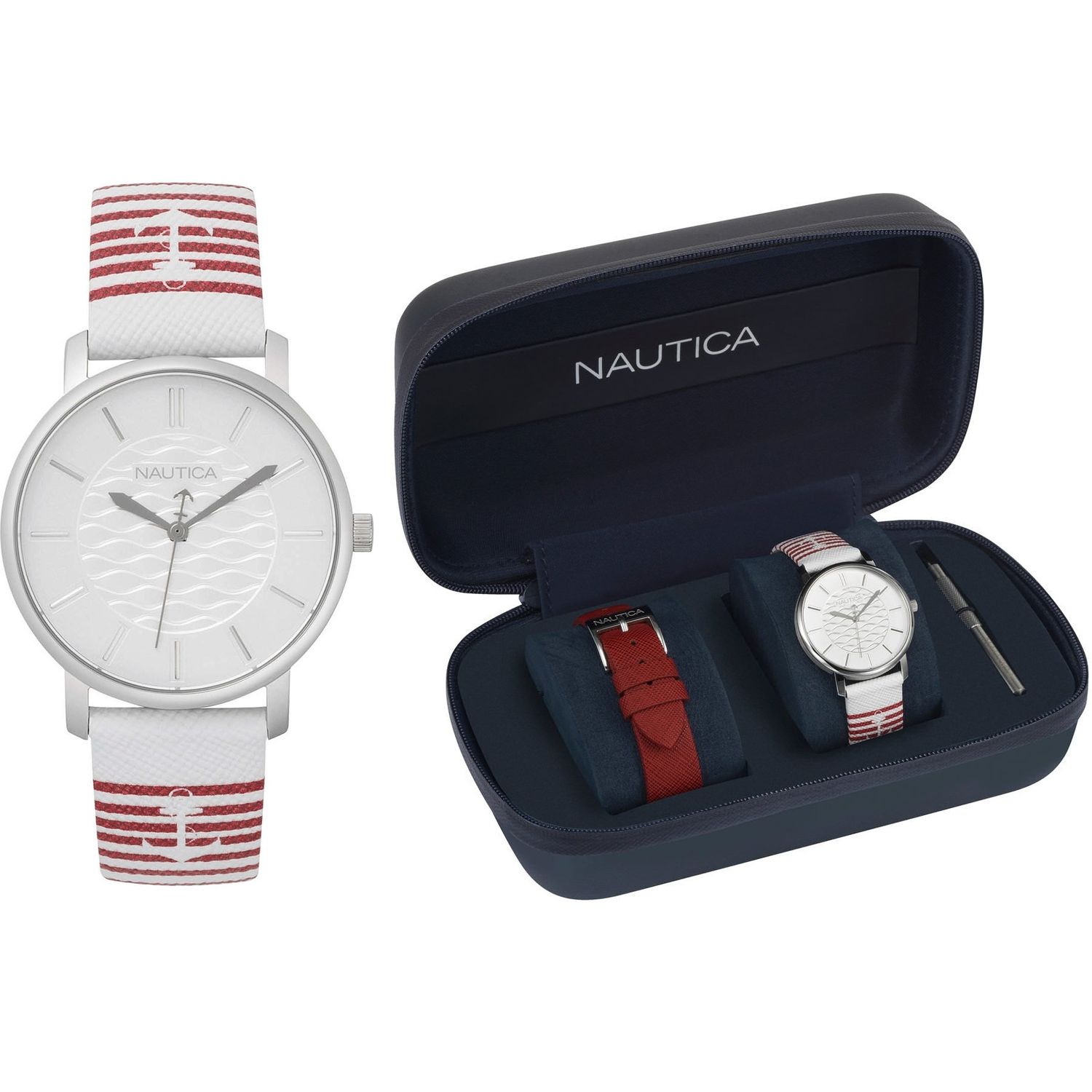 Ceas NAUTICA CORAL GABLES Special Pack + Extra Strap NAPCGS007 fotografia produsului