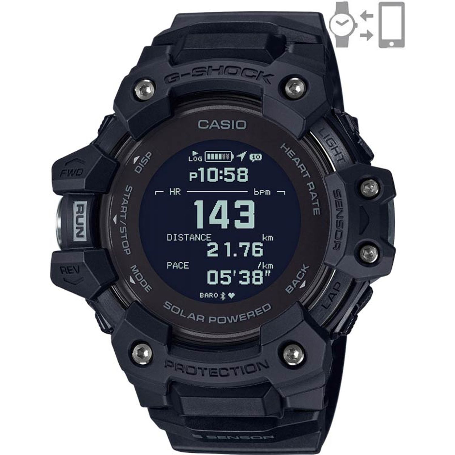 Ceas Barbati, CASIO, G-SHOCK GBD-H1000-1ER fotografia produsului View 2 L