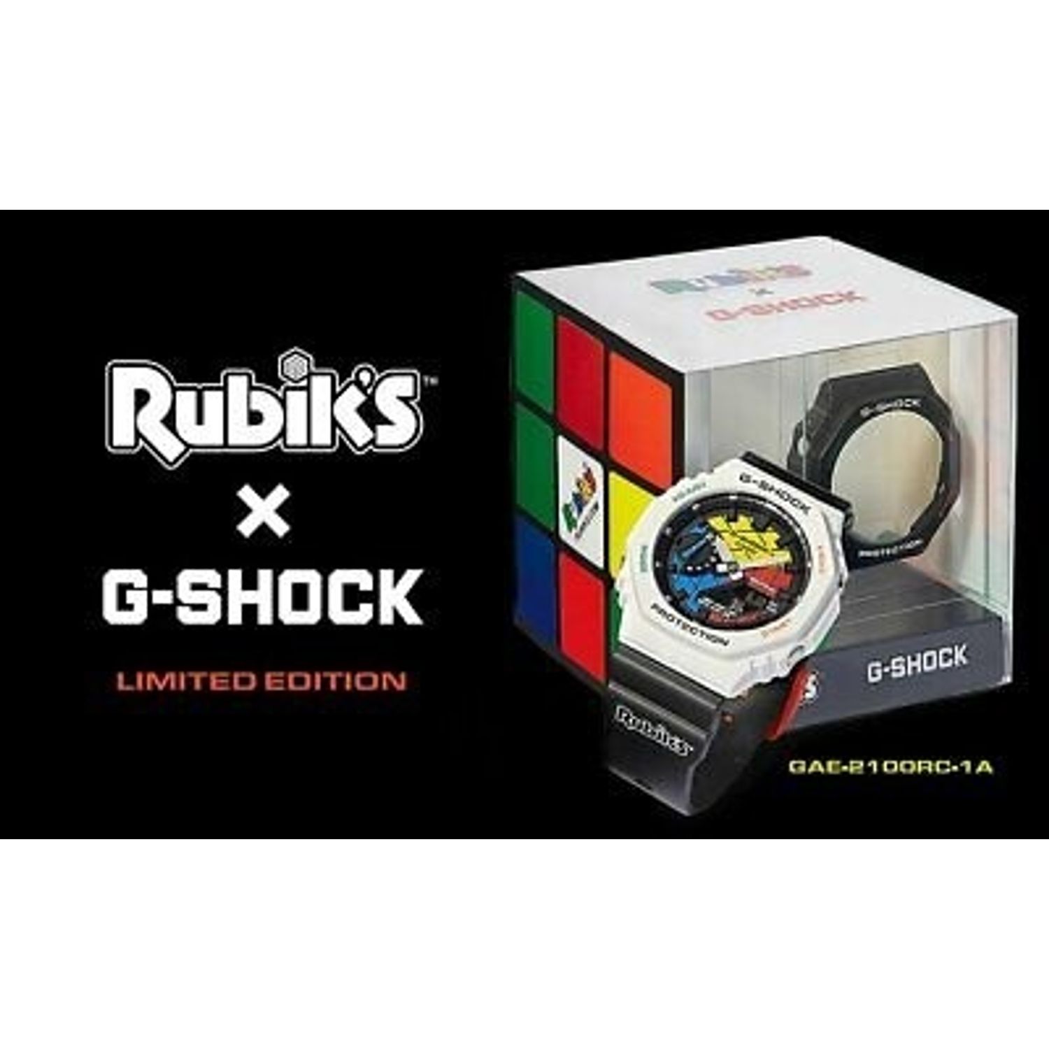 Ceas Barbati, Casio G-Shock Rubik's Limited Edition GAE-2100RC fotografia produsului View 3 L