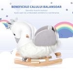 HomCom jucarie balansoar, lebada cu sunete 60x33x59cm fotografia produsului View 7 S