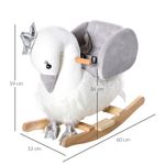 HomCom jucarie balansoar, lebada cu sunete 60x33x59cm fotografia produsului View 2 S