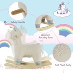 HOMCOM Cal tip Balansoar Forma de Alpaca pentru Copii 3-6 Ani din Plus Alb fotografia produsului View 4 S