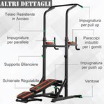 HomCom aparat pentru sport 92x178x200-236 cm, rosu fotografia produsului View 3 S