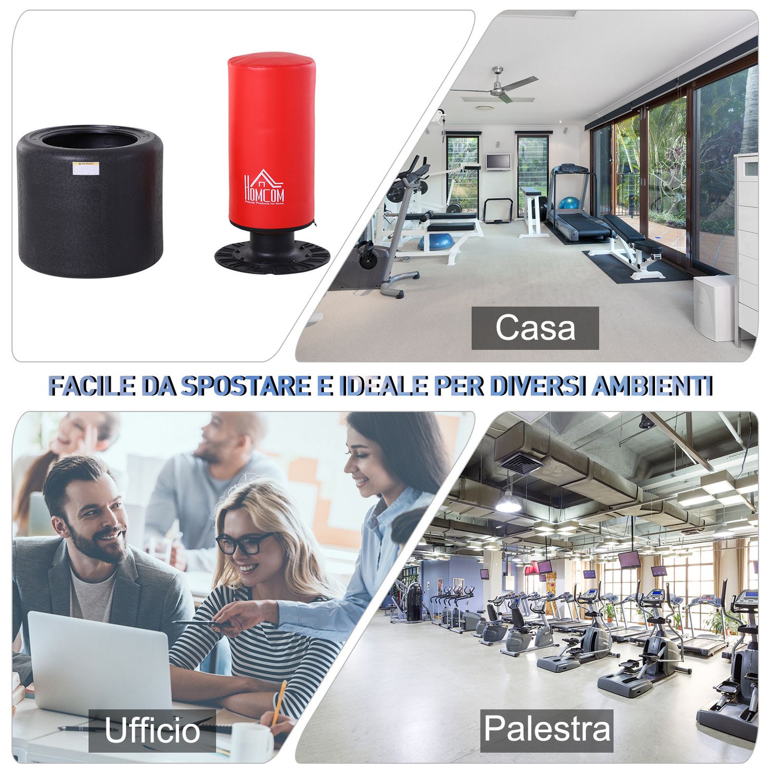 Homcom Sac de Box cu Inaltime Reglabila 145-172cm fotografia produsului View 5 L