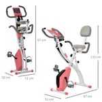 HomCom, bicicleta pliabila 2 in 1, 97x51x115 cm fotografia produsului View 2 S
