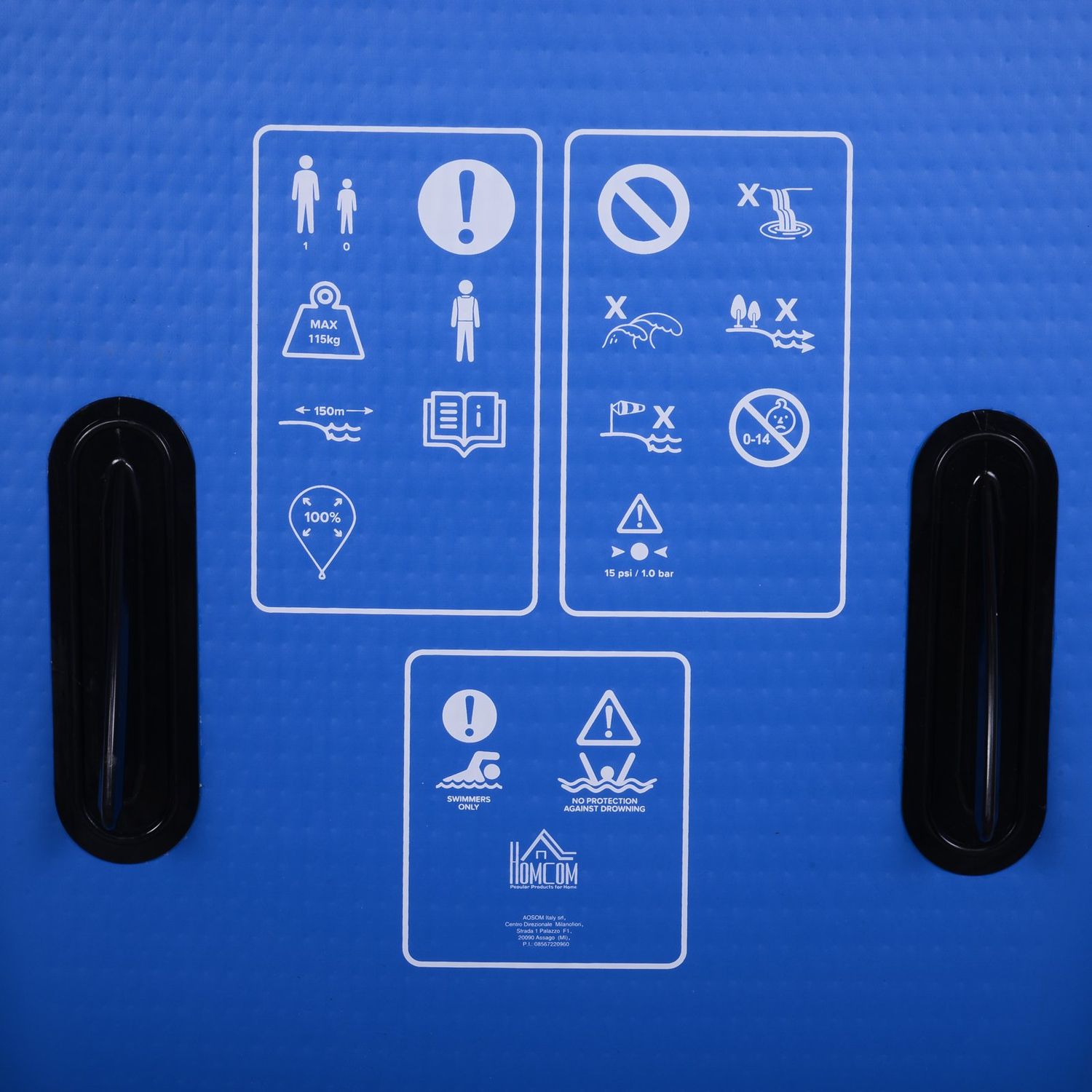 Homcom placa gonflabila stand up paddle 325x80x15cm fotografia produsului View 5 L