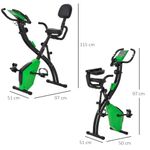 HOMCOM Bicicleta Pliabila 2 in 1 Rezistenta 8 Nivele Elastice pentru Brate fotografia produsului View 2 S