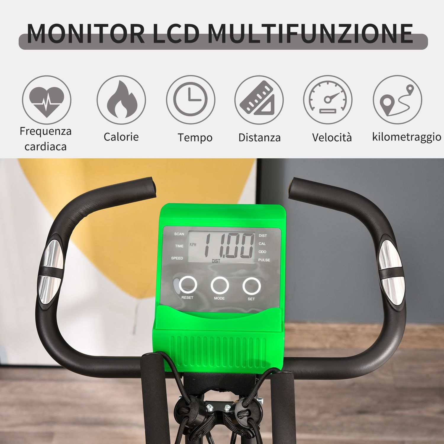 HOMCOM Bicicleta Pliabila 2 in 1 Rezistenta 8 Nivele Elastice pentru Brate fotografia produsului View 8 L