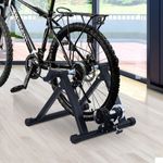 HomCom, suport rola pentru bicicleta si antrenamente, negru fotografia produsului
