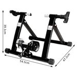 HomCom, suport rola pentru bicicleta si antrenamente, negru fotografia produsului View 2 S