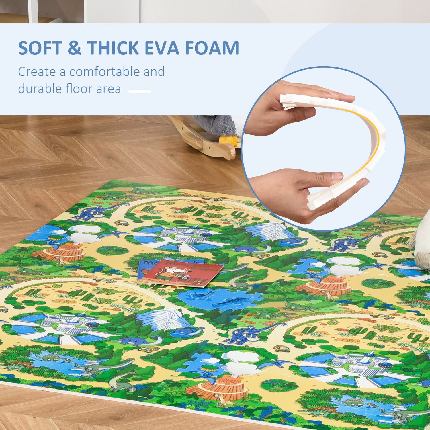 HomCom covor puzzle 36 bucati, pentru 3.24㎡, material EVA fotografia produsului View 7 L