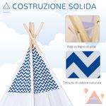 HomCom cort indian pentru copii, varsta 3-6 ani fotografia produsului View 4 S