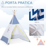 HomCom cort indian pentru copii, varsta 3-6 ani fotografia produsului View 5 S