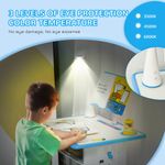 HomCom set banca cu scaun pentru copii 6-12 ani, albastru fotografia produsului View 5 S