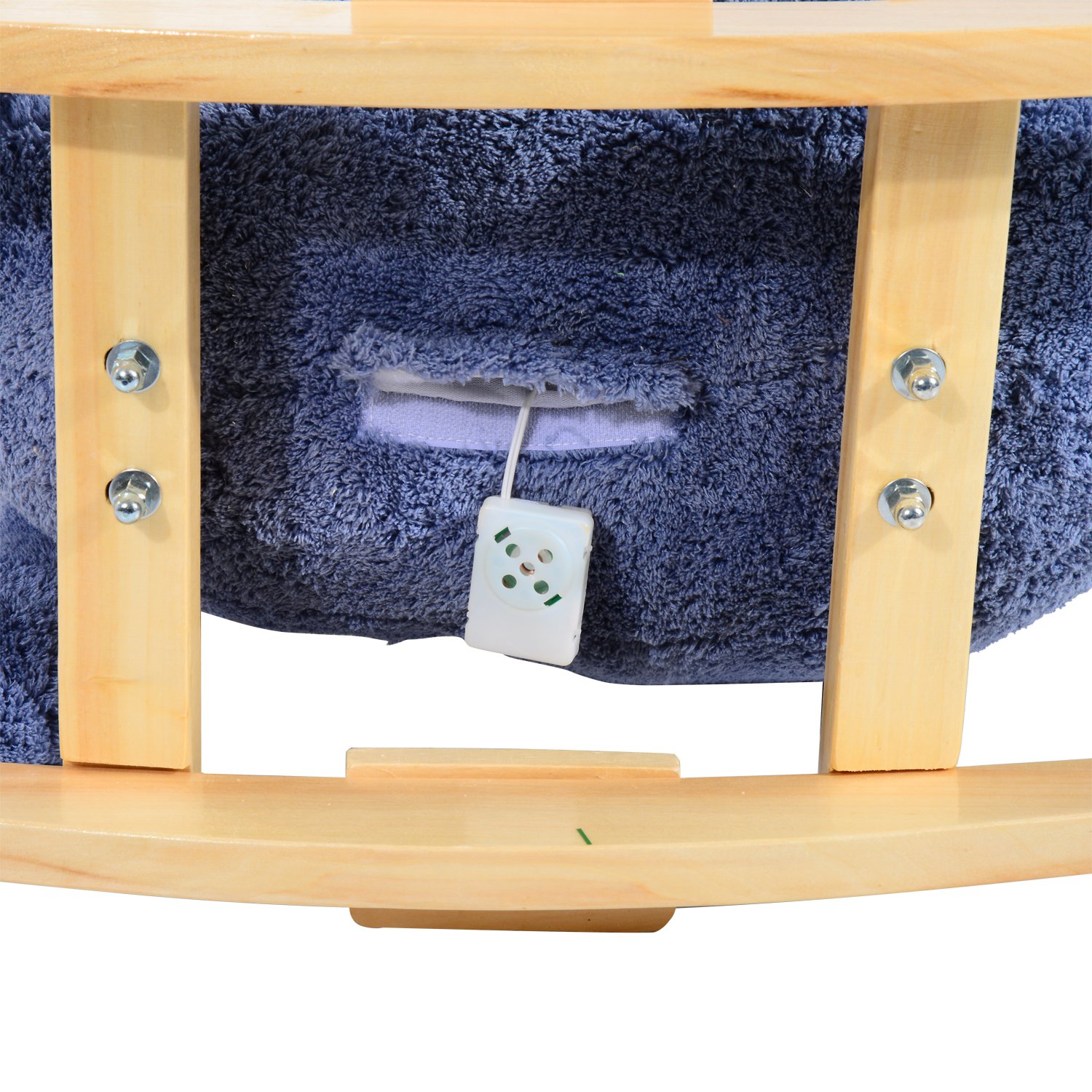 HomCom leagan elefant 60x33x45cm, albastru fotografia produsului View 7 L