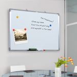 HomCom tabla magnetica pentru perete, 90 x 60 cm, alb fotografia produsului View 3 S